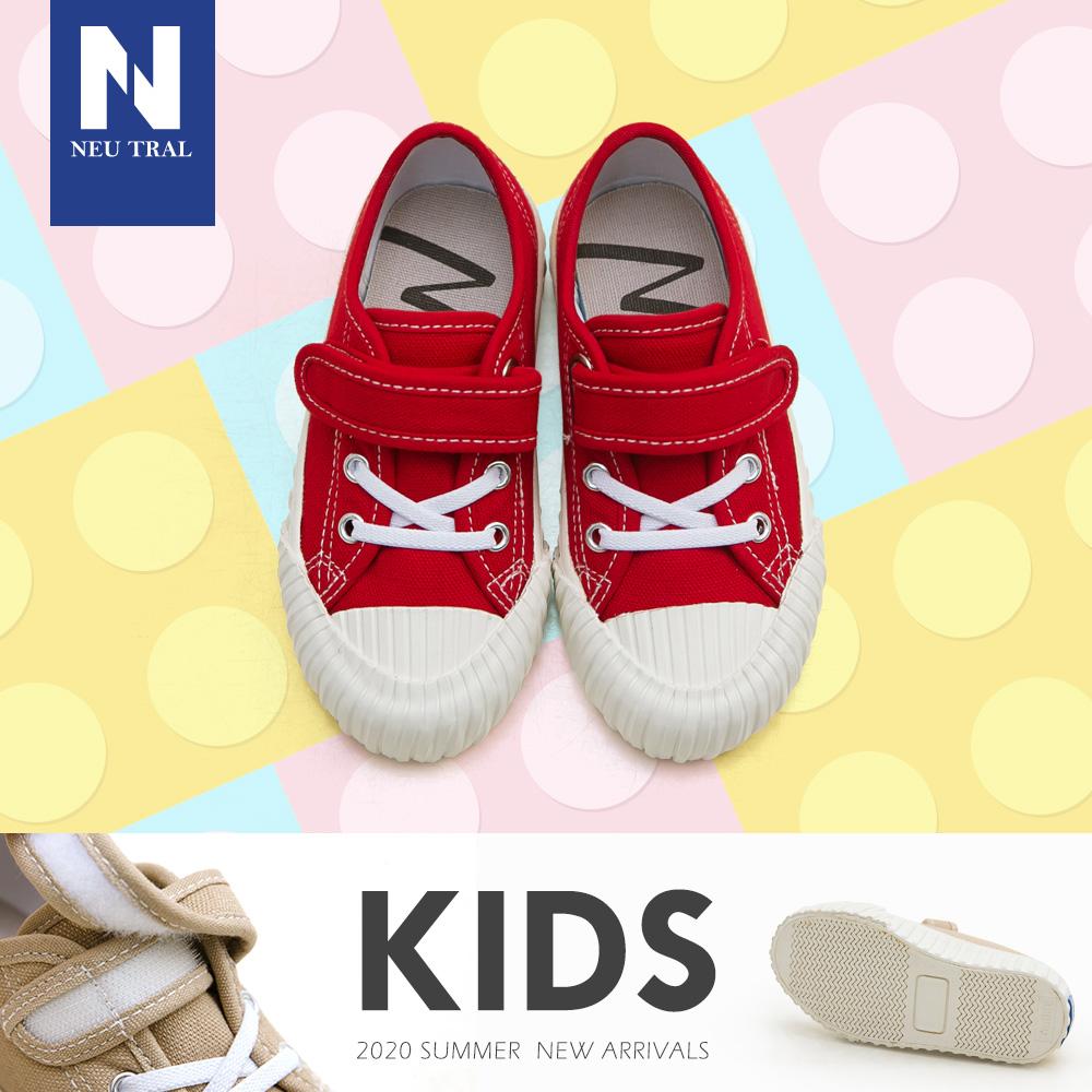 NeuTral 奶茶色防潑水餅乾鞋(紅)-KID